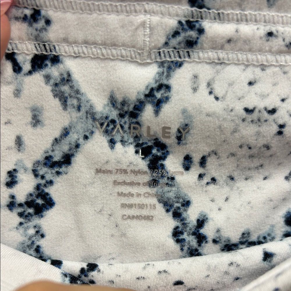Varley White and Gray Snake Print Leggings - Picture 2 of 5